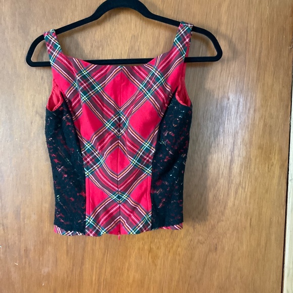 Vintage wool corset style top - Picture 3 of 5